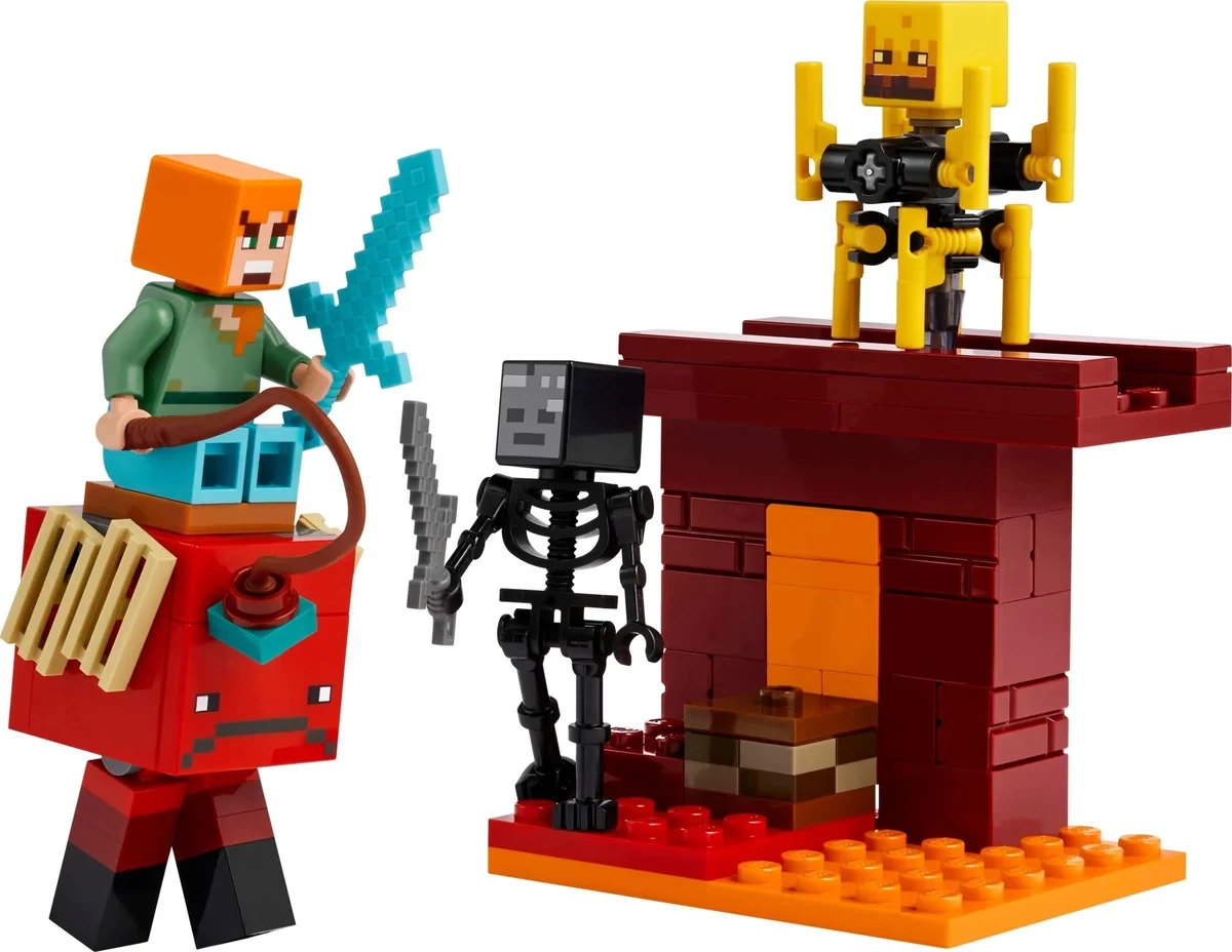 Minecraft, batalla de lava del Nether