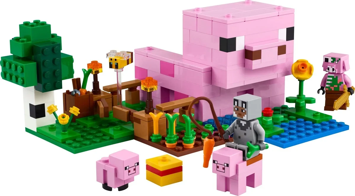 Minecraft, casa del cerdito bebé